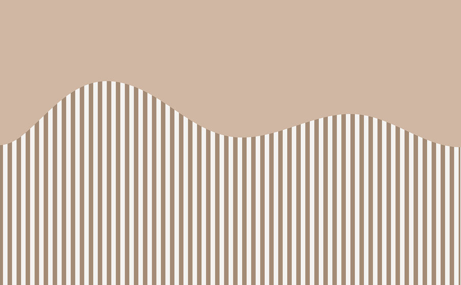 Fond rayé marron et blanc