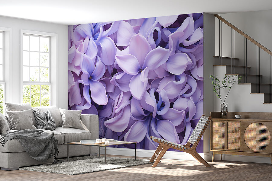 Groupe de fleurs violettes Groupe de fleurs violettes