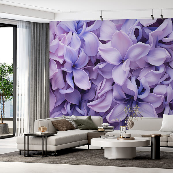 Groupe de fleurs violettes Groupe de fleurs violettes