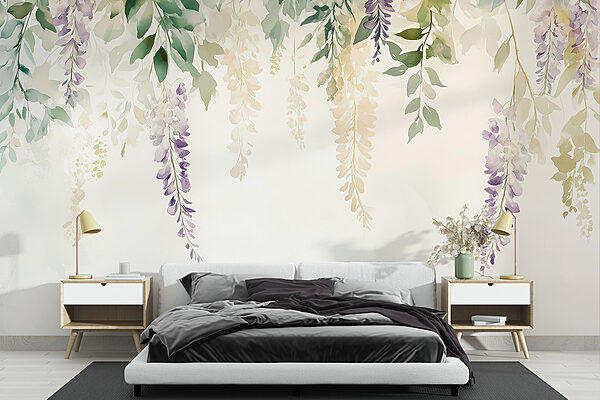 Peinture de fleurs et de feuilles Peinture de fleurs et de feuilles
