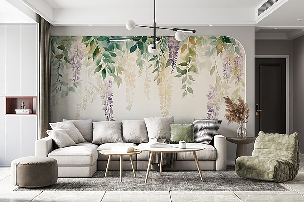 Peinture de fleurs et de feuilles Peinture de fleurs et de feuilles