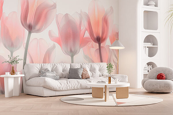 Groupe de fleurs roses Groupe de fleurs roses