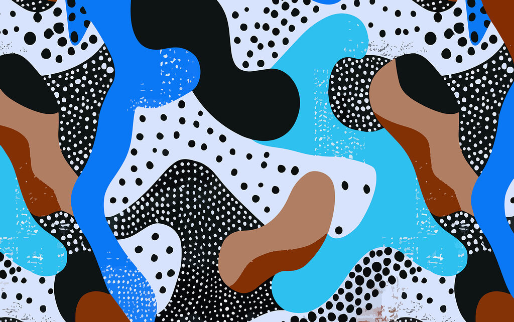 Motif coloré avec des points et des taches Motif coloré avec des points et des taches