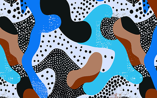 Motif coloré avec des points et des taches Motif coloré avec des points et des taches