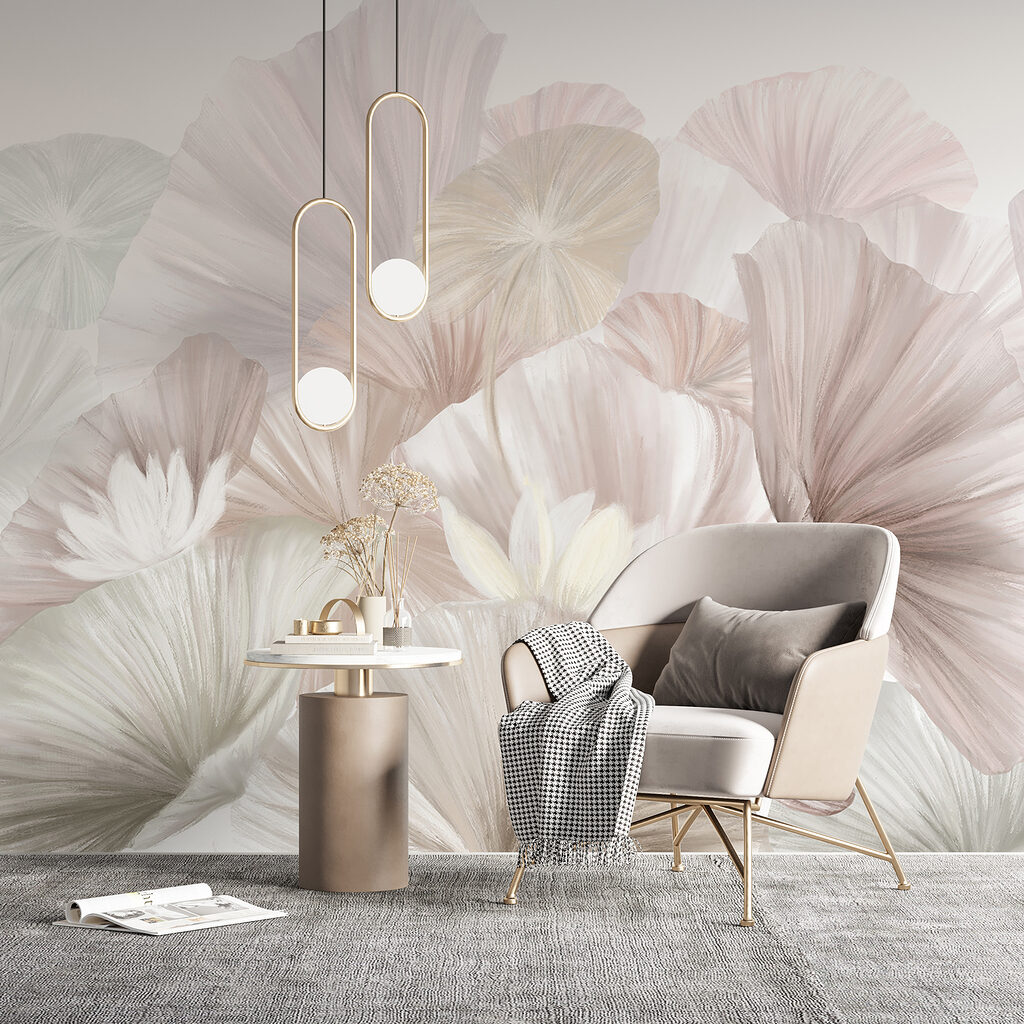 Group of white and pink flowers