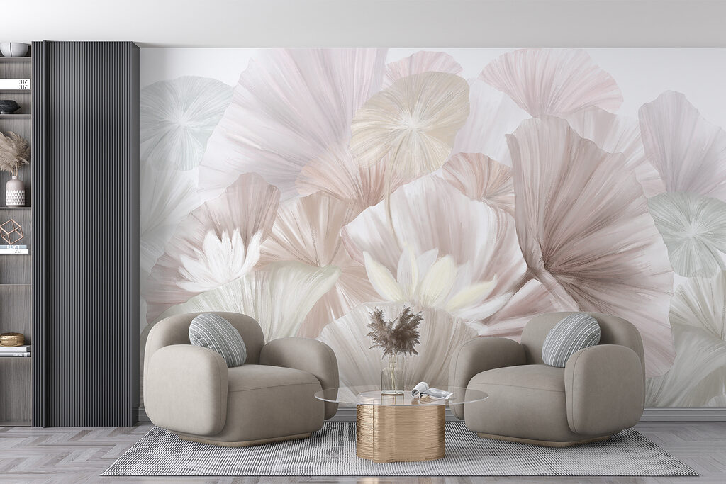 Group of white and pink flowers