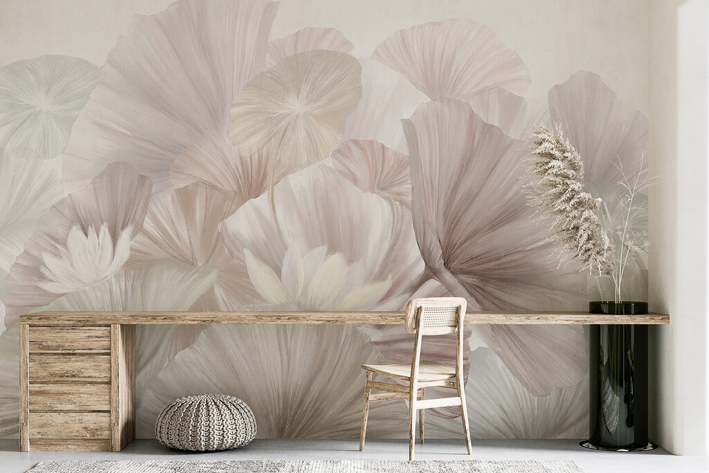 Group of white and pink flowers