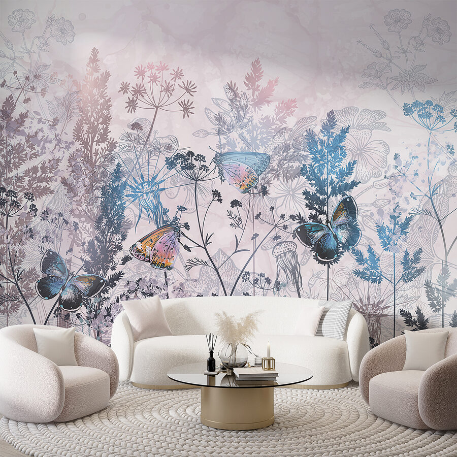 Papillons sur une plante