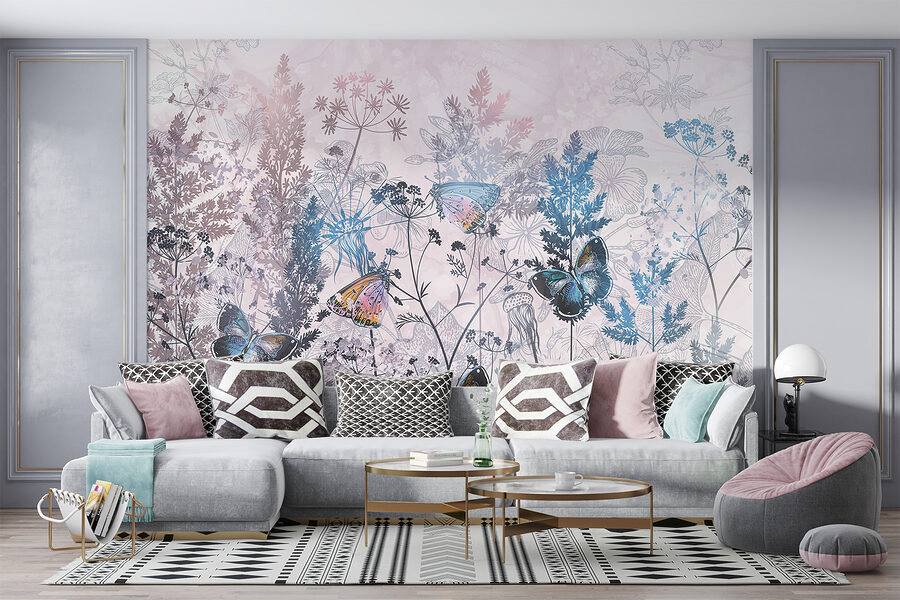 Papillons sur une plante