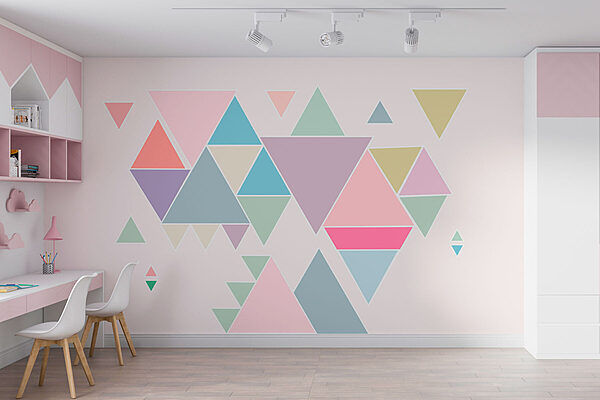 Groupe de triangles de différentes couleurs Groupe de triangles de différentes couleurs