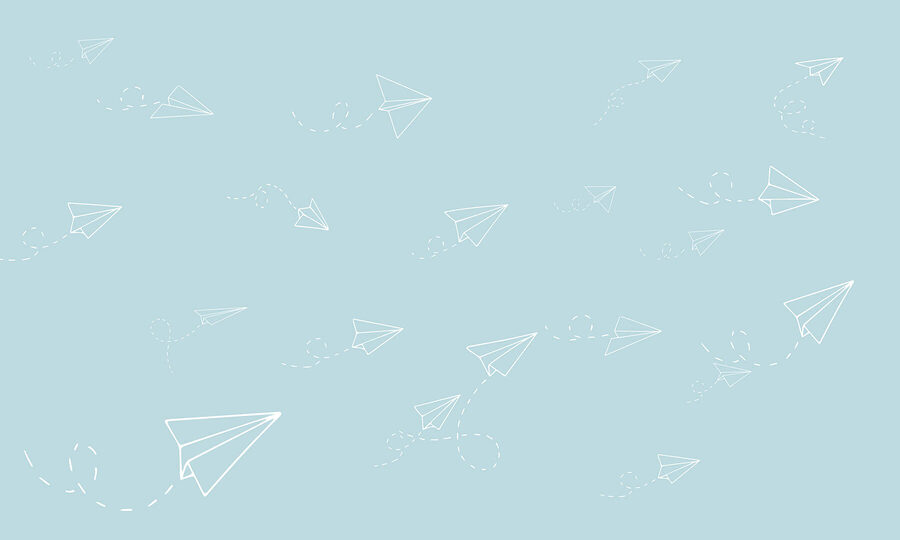 Groupe d'avions en papier