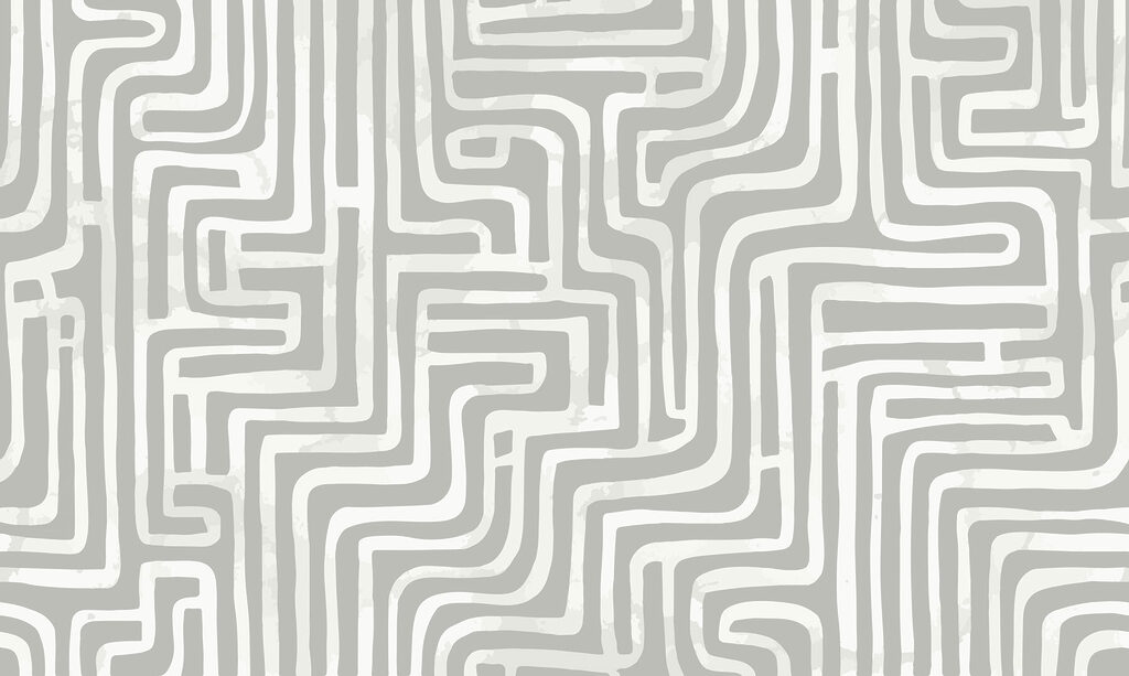 Labyrinthe gris et blanc Labyrinthe gris et blanc