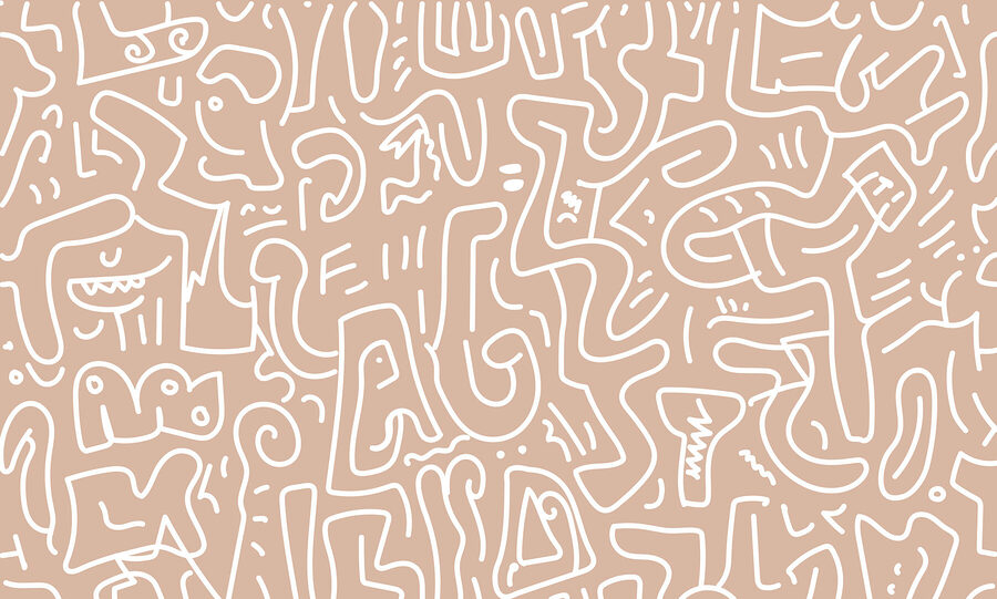 Motifs de lignes et de formes