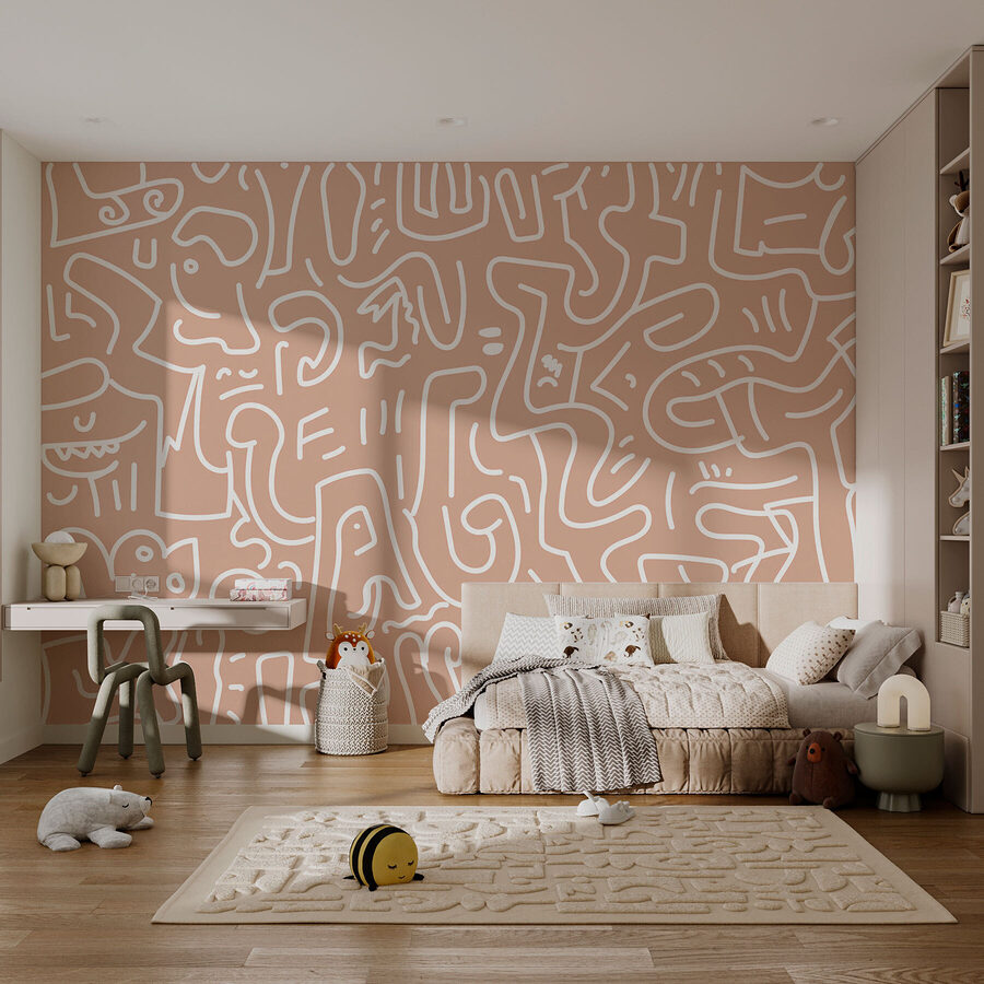 Motifs de lignes et de formes