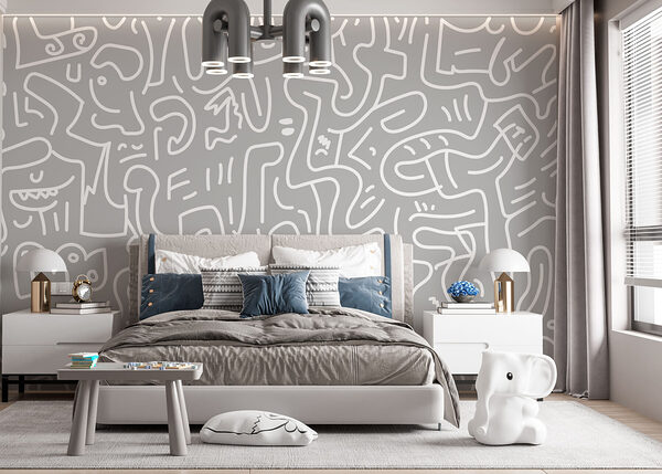 Motif gris et blanc Motif gris et blanc