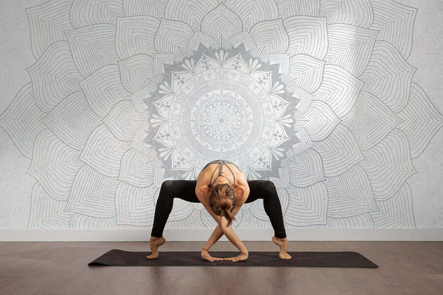Mandala blanc et gris Mandala blanc et gris
