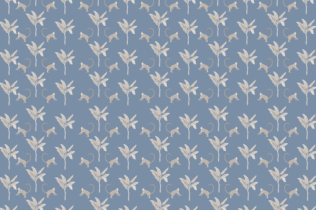 Motif de singes et de feuilles Motif de singes et de feuilles