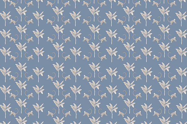 Motif de singes et de feuilles Motif de singes et de feuilles
