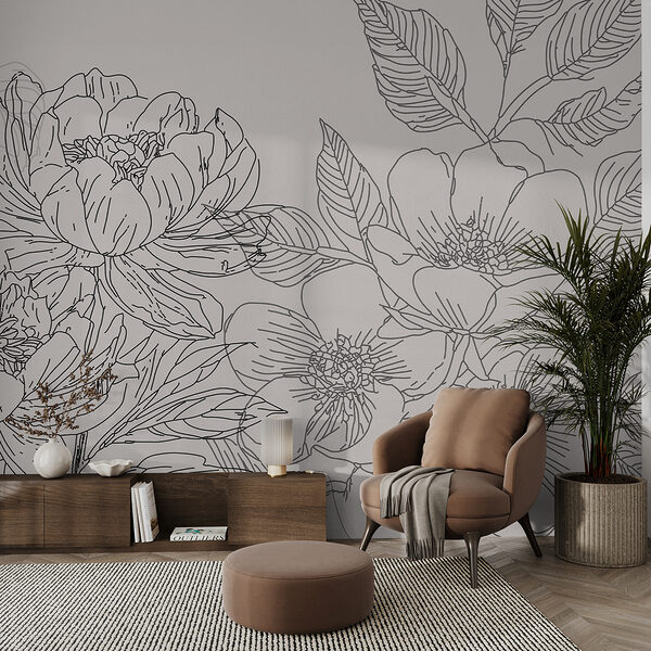 Dessin de fleurs et de feuilles Dessin de fleurs et de feuilles
