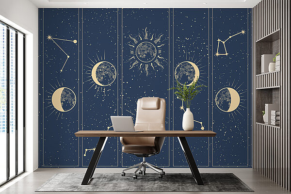 Groupe d'images du soleil et de la lune Groupe d'images du soleil et de la lune