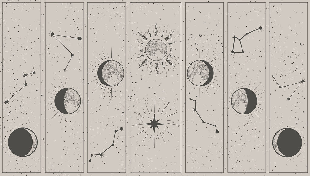 Groupe d'images du soleil et de la lune Groupe d'images du soleil et de la lune