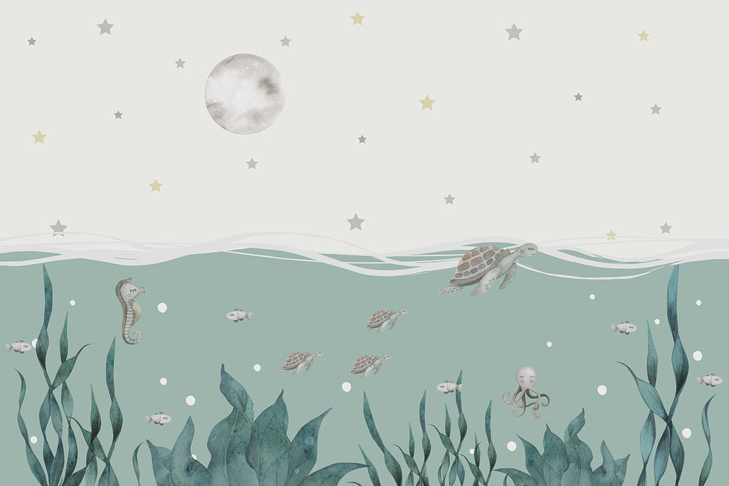 Algues et hippocampes sous l'eau Algues et hippocampes sous l'eau