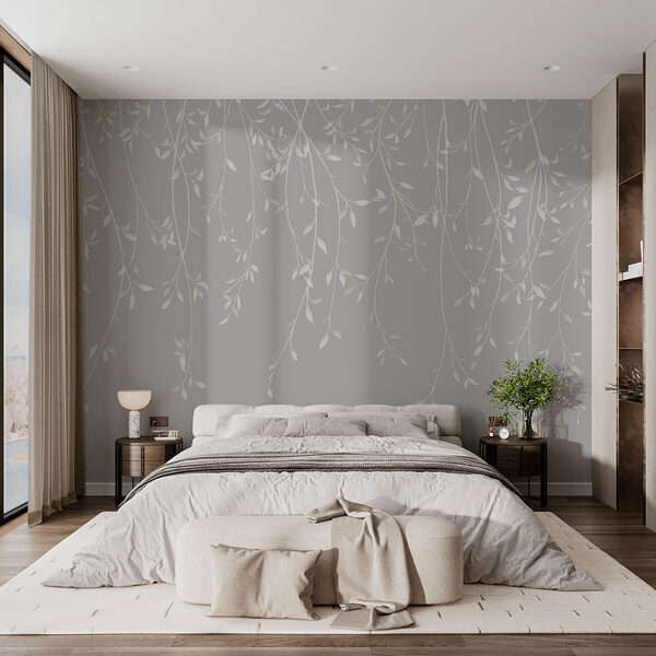 Fond blanc et gris avec des feuilles Fond blanc et gris avec des feuilles