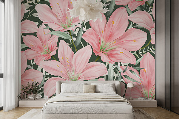 Motif de fleurs roses Motif de fleurs roses
