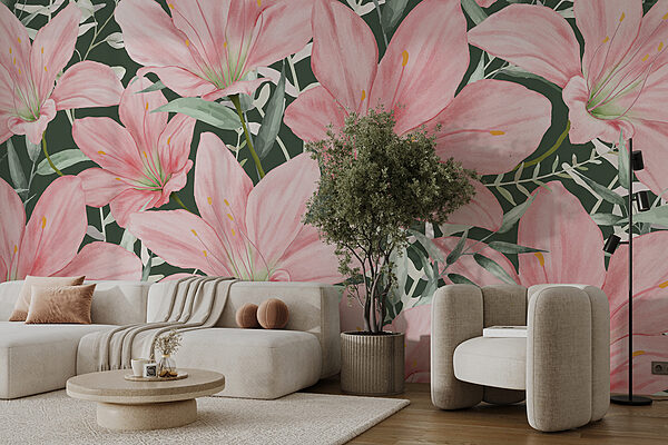 Motif de fleurs roses Motif de fleurs roses