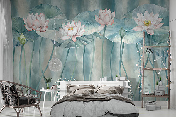 Groupe de fleurs et de feuilles Groupe de fleurs et de feuilles