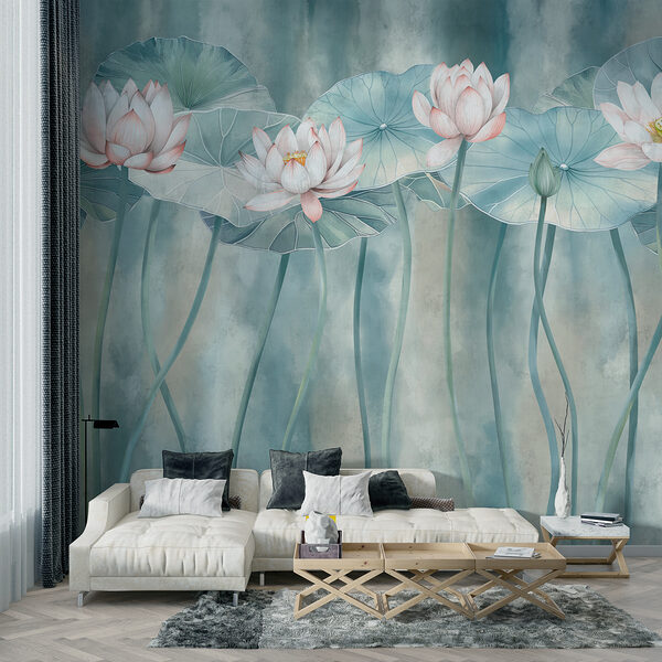 Groupe de fleurs et de feuilles Groupe de fleurs et de feuilles