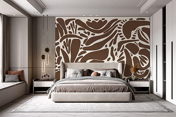 Motif marron et blanc Motif marron et blanc
