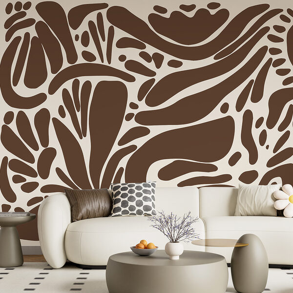 Motif marron et blanc Motif marron et blanc