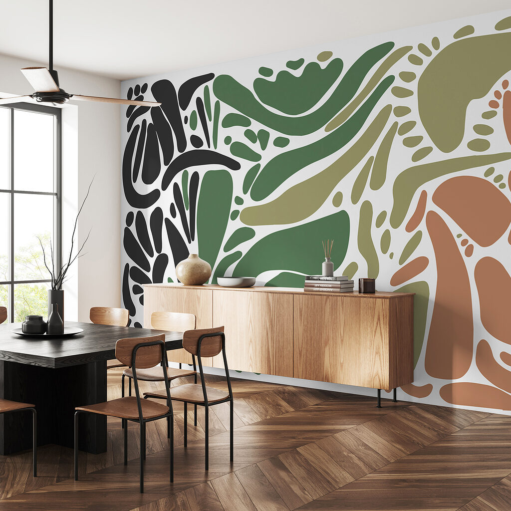 Colorful pattern of different shapes