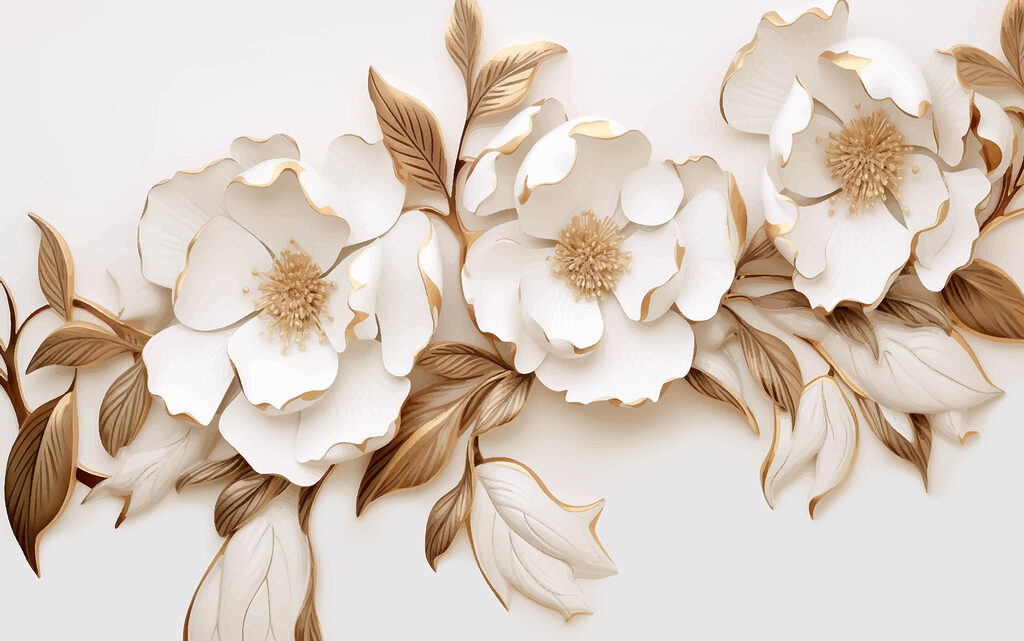 Fleurs élégantes dans des teintes crémeuses Fleurs élégantes dans des teintes crémeuses