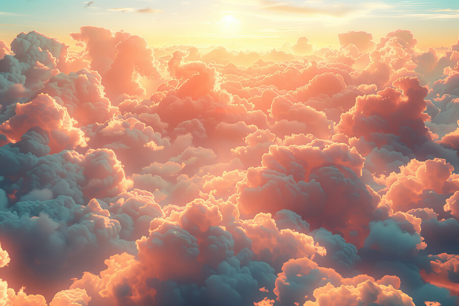 Grand groupe de nuages