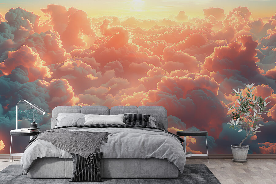 Grand groupe de nuages