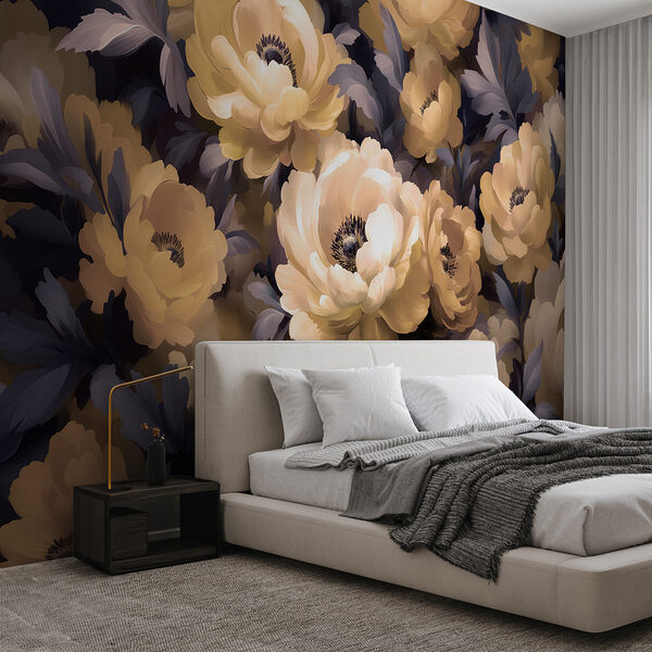 Groupe de fleurs avec feuilles Groupe de fleurs avec feuilles