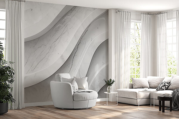 Mur de marbre blanc avec lignes Mur de marbre blanc avec lignes