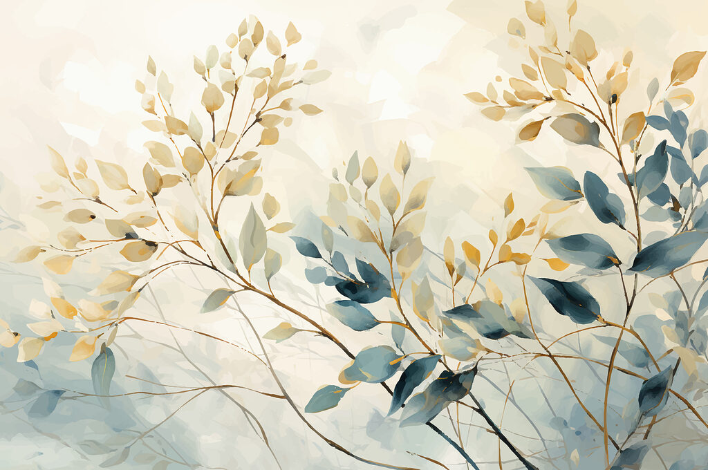 Peinture de feuilles et de branches Peinture de feuilles et de branches