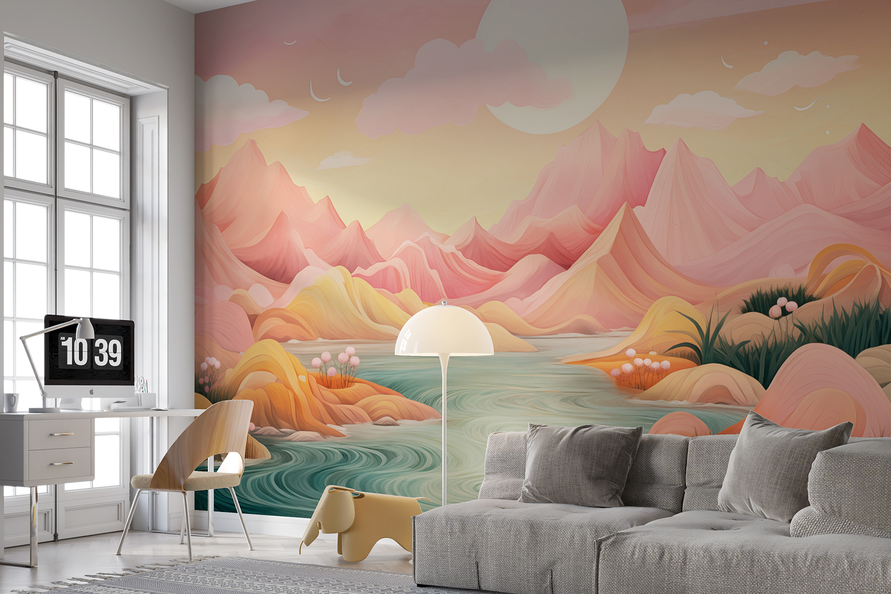 River running through a valley River running through a valley