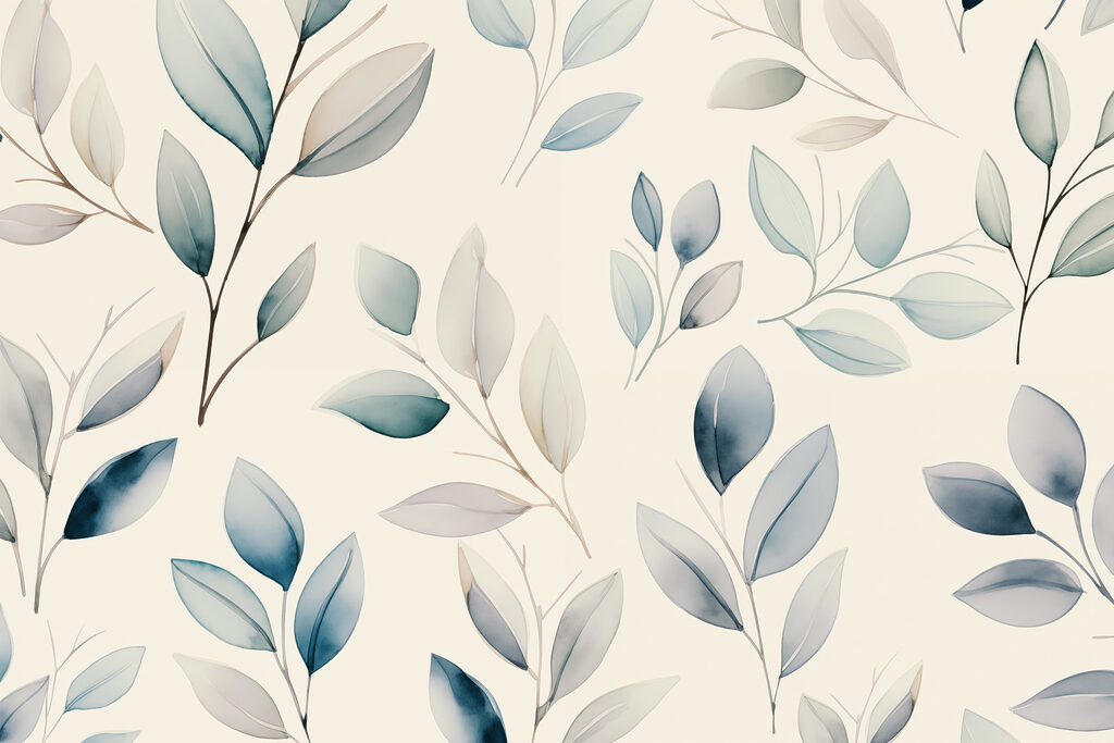 Motif de feuilles sur fond blanc Motif de feuilles sur fond blanc