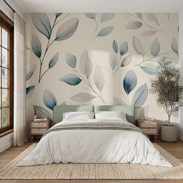 Motif de feuilles sur fond blanc Motif de feuilles sur fond blanc