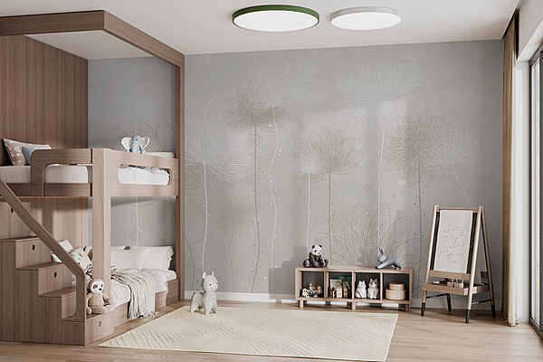 Fleurs blanches sur fond gris Fleurs blanches sur fond gris