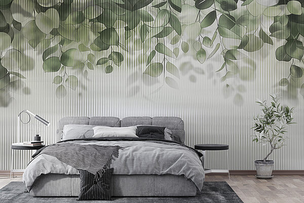 Feuilles vertes d'une fenêtre Feuilles vertes d'une fenêtre