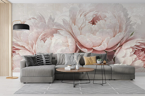 Groupe de fleurs roses Groupe de fleurs roses