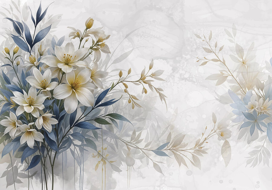 Peinture de fleurs et de feuilles Peinture de fleurs et de feuilles