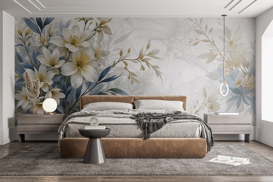 Peinture de fleurs et de feuilles Peinture de fleurs et de feuilles