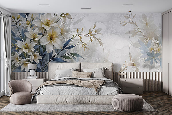 Peinture de fleurs et de feuilles Peinture de fleurs et de feuilles