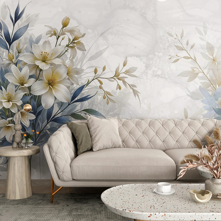 Peinture de fleurs et de feuilles Peinture de fleurs et de feuilles